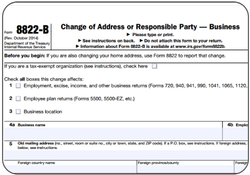 what is IRS form 8822B